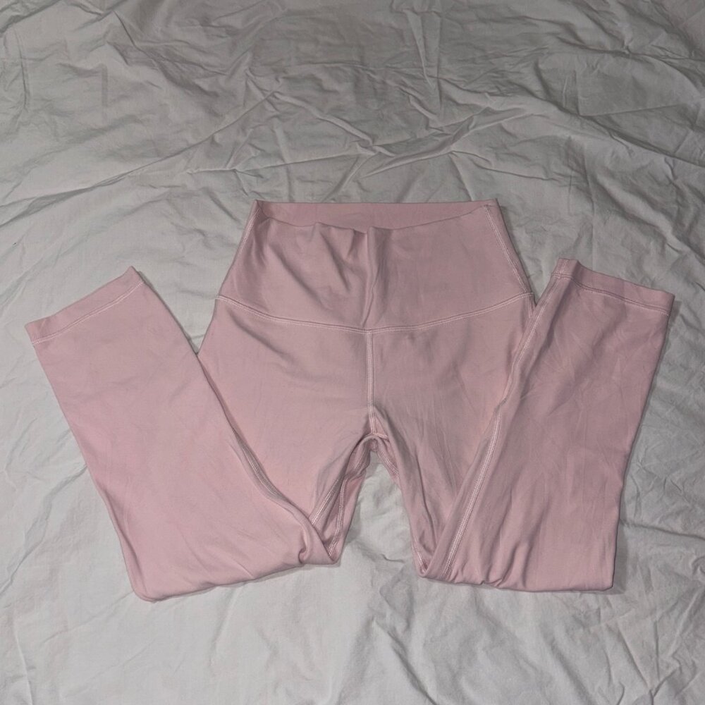 EXCELLENT Lululemon Align High-Rise Crop 21" Leggings Flush Pink Yoga Pants 6 - Picture 4 of 13